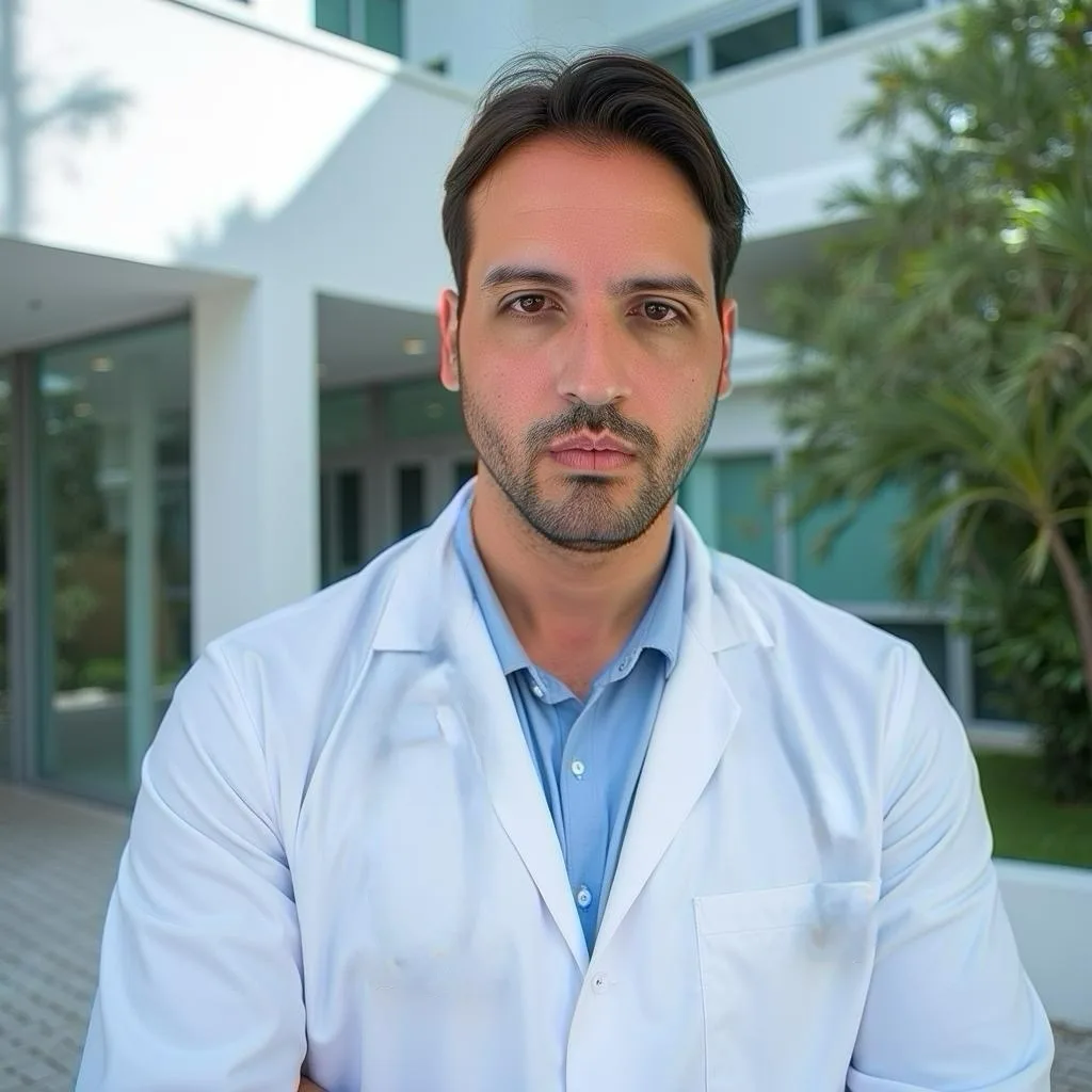 Dr. Daniel Leal de jaleco