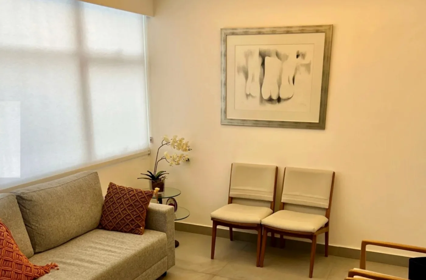 Sala de espera da clínica